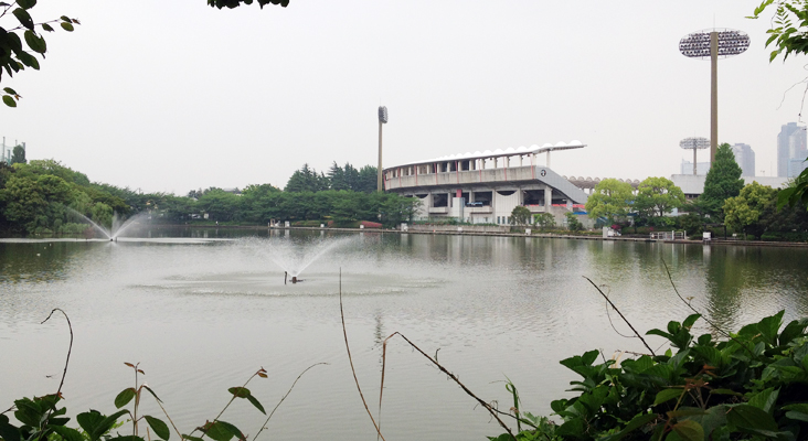 等々力緑地全景
